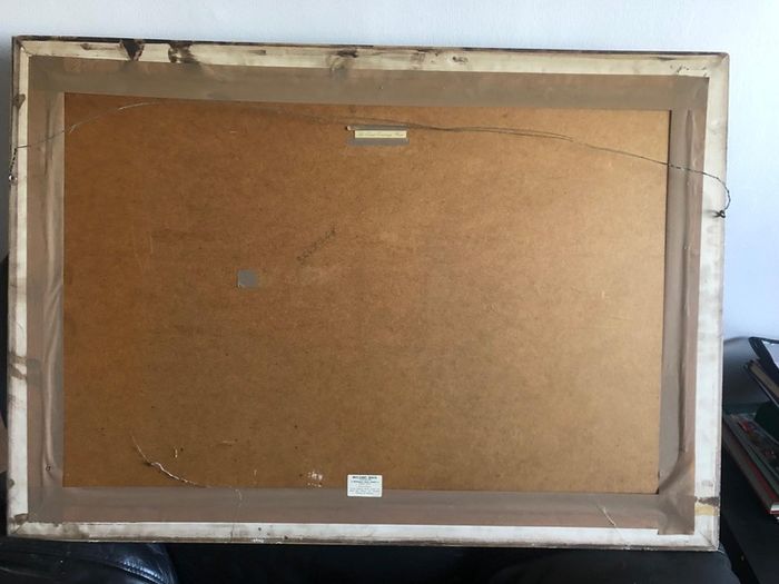 vintage print in frame