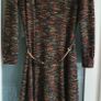 VINTAGE Nikki Stevens high neck knit dress with gold chain belt Sz 16 Image 3