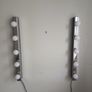 Ikea wall lights, 1 small wall mirror, 1x long wall mirror. Image 2