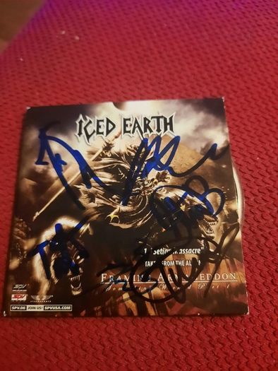 Iced Earth-Type O Negative- Promo-3 Inch CD 2007 -Autographed