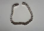 Silver imitation diamond bracelet