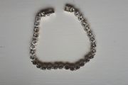 Silver imitation diamond bracelet