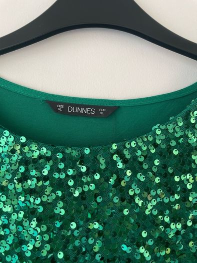 Ladies green sequins top - New