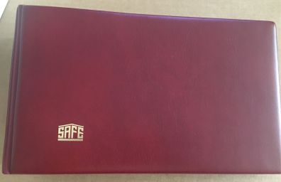 Safe Small Album for Letters, Cards, Banknotes, Postcards. 30 green pockets per album measuring 200mm X 130mm.