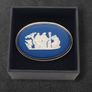Vintage 925 Sterling Silver Wedgwood Brooch Image 2