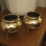 pr antique heavy brass cauldrons repolished Image 2