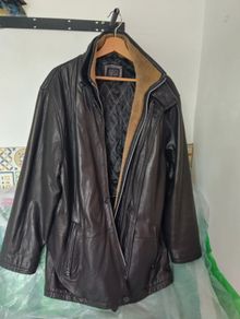 Leather flying style jacket
