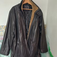 Leather flying style jacket
