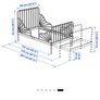 IKEA Pink Minnen Extendable Kids Bed and Mattress Image 5