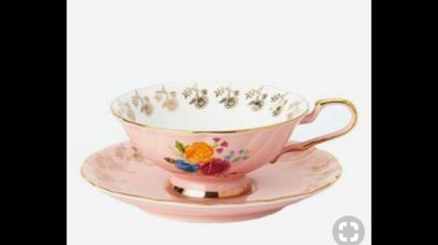 Carolyn Donnelly Eclectic pink rose tea cups