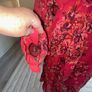 Ladies Red Floral Chiffon Dress with Slip from Primark Image 7