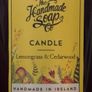 The Handmade Soap Company Lemongrass & Cedarwood Scented Soy Small Candle Image 4