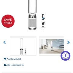 Dyson fan/air purifier