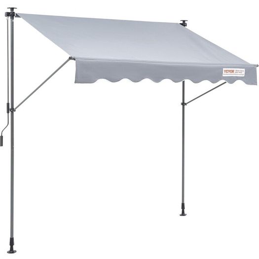 Balcony awning 3x1.2m folding arm awning height adjustable from 2.2 to 3.1m clam