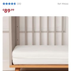 Baby Elegance Cot Bed Breathe-Dry Pocket Spring Mattress 140 x 70cm