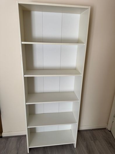 White 5-Shelf Bookcase / Shelving Unit