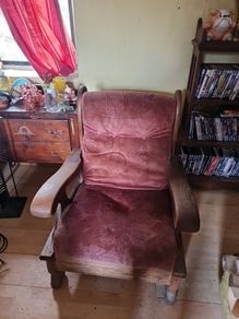 Solid Oak Armchair