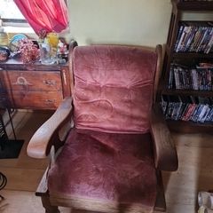 Solid Oak Armchair