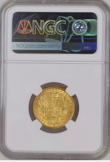 1851 British Gold Sovereign Coin NGC MS61 Rare Grade Great Britain QueenVictoria