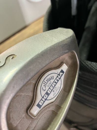 golf bag and clubs