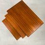 Exquisite Set of Mid Century Danish Nesting Tables by Kai Kristensen Image 4