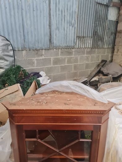 glazed corner cabinet