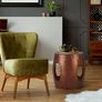 Side Table Round Diameter 38 x 43 cm Silver or Copper Image 4