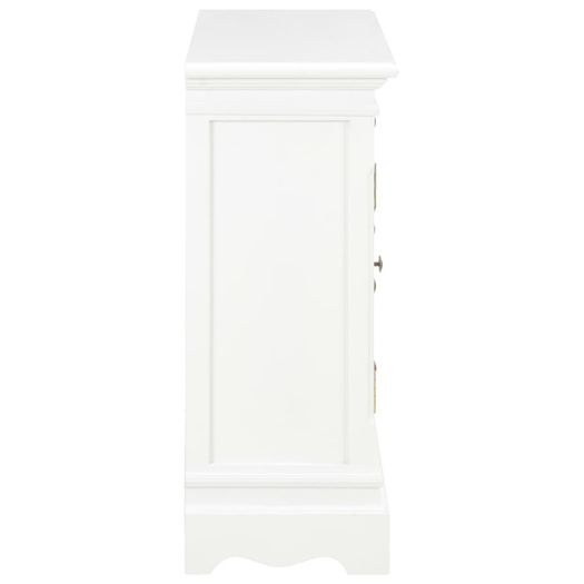 Sideboard White 70x28x70 cm Solid Pine Wood
