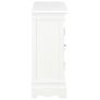 Sideboard White 70x28x70 cm Solid Pine Wood Image 4