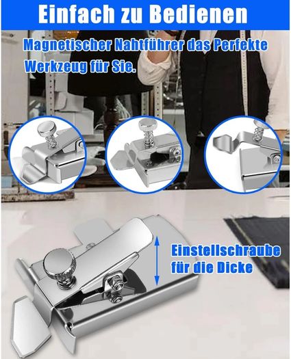 Brand new JHZXING Sewing machine's 2 Pieces Magnetic seam Guide