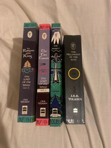 (1990's) Paperback Lord of the rings trilogy & the hobbit book lot