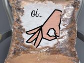 Circle Hand Game Mermaid Sequin Cushion cover | Funny Reveal Pillow | Two Toned