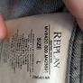 Replay Blue Jeans Light Wash Denim Jacket - Size L Image 3