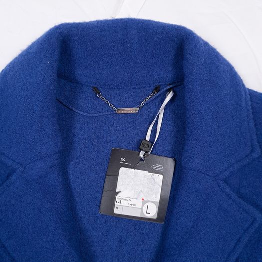 Your Sixth Sense Royal Blue Wool Knit Tailored Jacket Blazer Size L/XL