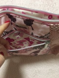 Fun Crossbody PInk Butterfly bag. (Handmade)