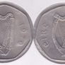 Ireland Decimal 50p x2 Commemorative & Ordinary Image 2