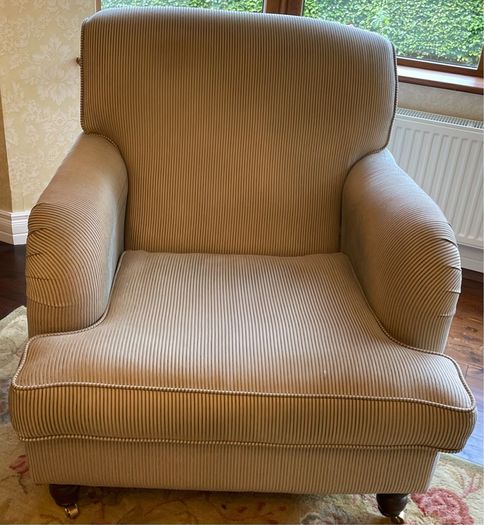 Two Sofas And One Armchair.