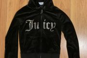 Juicy Couture Velour Outline Diamante Tracksuit Size XXS