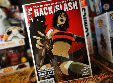 Hack/Slash: Halloween Treat ! One- Shot ! Stefano Caselli Variant Cover ! 2008 ! by Devils Due Publishing !