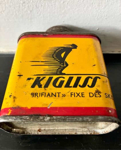 Rare Vintage Ski Wax Advertising Tin