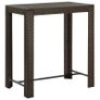 Garden Bar Table Brown 100x60.5x110.5 cm Poly Rattan Image 5