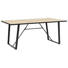 Dining Table Oak 180x90x75 cm MDF