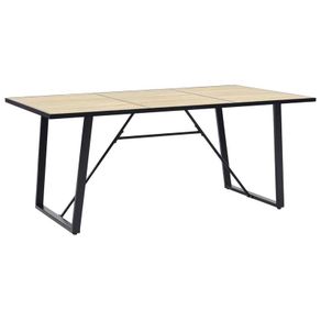 Dining Table Oak 180x90x75 cm MDF
