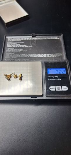 Solid 14k Gold Pair Stud Earrings W / Blue Natural Sapphires & Diamonds