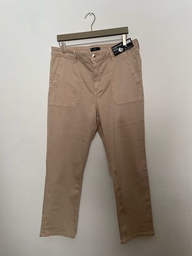 F&F jeans slim cream super soft cream mid rise size 16 - new