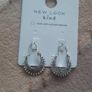 silver creole earrings Image 2
