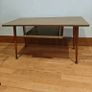 Very cute mid century side table with magazine rack. Image 4