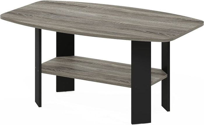 FREE EXPRESS SHIPPING Simple Design Coffee Table, Side Table, French Oak/Black