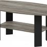 FREE EXPRESS SHIPPING Simple Design Coffee Table, Side Table, French Oak/Black Image 4