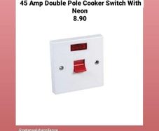 Cooker Switches Nationwide Home Delivery Double Pole With Neon Keep Your House And Family Safe Get Installed By Registered Electrician